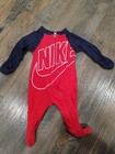 Set Of 3  2 Nike Newborn Baby Infant Sleepers   1 Black 3 Months Nike Sleeper