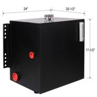 25 Gallon 12 Gauge Steel Hydraulic Fluid Reservoir Tank W  Temp And Sight Gauge