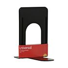 Universal 54095 Heavy Gauge Steel Nonskid Economy Bookends - Black  1 Pair  New