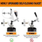 Stainless Steel Stem Beer Keg Tap Self-closing Beer Tap Faucet Ball Lock Tap Pol