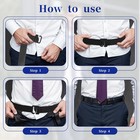 Shirt Stays Belt Crop Top Tuck Waist Band Belt Style Shirt Stay Adjustable Elast