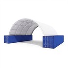 40 x40  22oz Pvc Shipping Container Canopy Storage Shed Roof Shelter Dual Truss