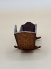 Vntg Rare Signed George Hoffman Shaker Antique Dollhouse Miniature Cradle 1979