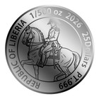 2026 Liberia Battle Of Waterloo 1 500oz 999 Platinum Coin In Themed Card