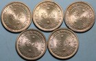 1952 Macau 10 Avos Red Unc Five China Portugal Colony Coins  25030302r 