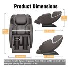 Bosscare Full Body Airbag Massage Chair Recliner Zero Gravity Foot Roller Black