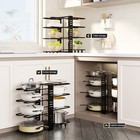 8tier Pots Pans Organizer Rack Adjustable Pots Holder For Kitchen Cabinet Viq