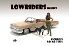 Lowriders Iv 1 24 Scale American Diorama Figurine Figure Lady Female 3  W Dog