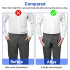 2pcs Y-shape Shirt Stays Rugged Design Adjustable Comfortable Garters Non-slip