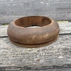 Antique Wooden Block Hat Brim Mold Millinery Form 7 1 2