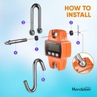 Digital Hanging Scale 300 Kg   660 Lbs Industrial Crane Scale Sf Shoply Orange