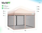Quictent Ez Pop Up Canopy Gazebo 10x10ft Folding Mesh Party Tent W 4 Sandbags Us