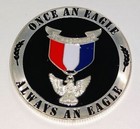 Boy Scouts Eagle Scout  1455 Colorized Art Round