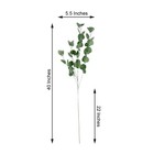 2 Green 40  Artificial Eucalyptus Leaves Sprays Stems Party Events Decorations