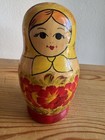 Vintage Matryoshka Nesting Dolls Hand Painted Russian Wooden 7 Dolls - Ussr