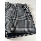 Free Haven Women s Houndstooth Shorts High Waist Button Accent - Size M