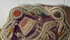 Extra-large Antique Victorian Iroquois Mowhawk Hand Beaded Pin   Pillow Cushion