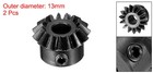 2pack Bevel Gear Tapered Bevel Pinion Gear 0 8 Module 45  Steel 15t 4mm Hole