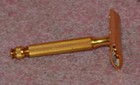 Vintage Gillette Safety Razor Gold Tone  