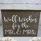 Well Wishes Wedding Advice Wood Box   2 Pks Of 75 Advice Cards Card New