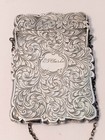 English Sterling Victorian Birmingham Nathaniel Mills 1853 Architect Card Case
