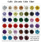 100pcs Round Colors Loose Cubic Zirconia Aaaaa Cz Stone Gemstone Jewelry 1 0 6mm