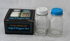 Vintage Glass Ball Mason Miniature Jar Salt   Pepper Shakers New Free Shipping