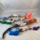 Vintage Set Of 7 Hand Blown Mercury Glass Clip On Pair Of Birds