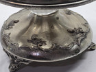 Wilcox Silver Plate Victorian 6-bottle Footed Cruet Set 1880s Antique