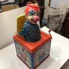 Vintage 1976 Mattel Usa Jack In The Music Box Sound Pop Up Clown Works- In Nice