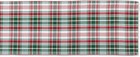 Dii Yuletide Plaid Christmas Table Runner  14x108  Forest Green   Maroon 