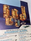 Vtg 1970s Beachcombers Barguide Tiki Bar Decor Steamboat Glasses Ad Mcm Prop
