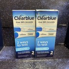 2x Clearblue Rapid   Digital Pregnancy Tests Includes 2 Tests Each