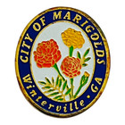 Vintage Winterville Georgia Lapel Pin City Of Marigolds Travel Souvenir Gift