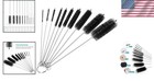 Compact 8-inch Tube Brush Set - 10pcs Nylon Brushes For All Your Cleaning Needs