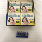 Vintage 1966 Sylvania Blue Dot Ag1b Flashbulbs Display Box Lot 10 Boxes  