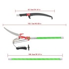 Extendable Manual Pole Saw 7 To 27 Feet Pruner W  Scissors   Blade Pole Pruner