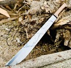 Ubr Custom Handmade High Carbon Steel Camping Machete With Leather Sheath
