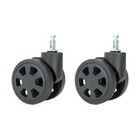 Replacement Wheels Quiet Wheels Versatile Wheels 1 Pair For Luggage  Black