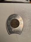 Encased Penny Lucky Cent Horseshoe Bimetallic Token Coin Medal