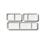 Oxo 3pc Slim Adjustable Drawer Bin Set