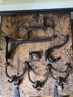 Vintage 12    Huge Cast Iron Rack Bridle Hook As Found 