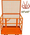 43 x45  Forklift Safety Cage Forklift Man Basket 1800lbs Forklift Work Platform