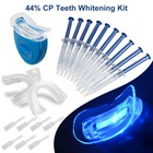 44  Teeth Whitening Gel Teeth Whitening Kit Led Light Tooth Whitener 3ml New