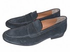 Jack Erwin Charles Dark Brown Suede Loafer Dress Shoes Men s Us 10 Almond Toe