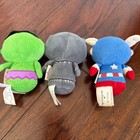Hallmark Itty Bittys Marvel Plush Lot Hulk Black Panther Captain America Geek