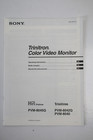 Sony Trinitron Color Video Monitor Operating Instructions Pvm-8045q