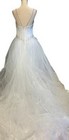 White Beaded Bodice Tulle Wedding Gown Size 10  999