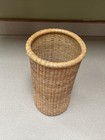 Vintage Tall Round Nantucket Basket Nautical Decor 11   tall 6    Diameter
