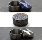 Round Travel Waterproof Titanium Alloy Pill Holder Box Medicine Container Case